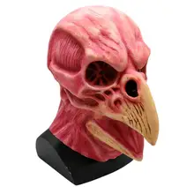 Тематика ужасов маска для вечеринки Хэллоуин ужас голова птицы маска скелета латексная маска животного для взрослых реквизит клоун шапка-маска