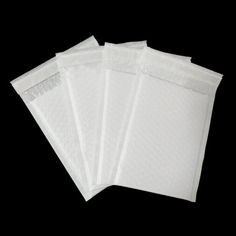 

Hot Sale 10pcs/lot White Bubble Envelope Plastic Mailer Packaging Bubble Envelopes Bag Poly Courier Envelope Mailer Shipping