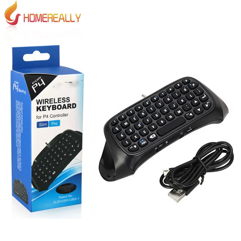 HOMEREALLR Wireless Keyboard PS4 Handle Keyboard For Sony PlayStation 4
