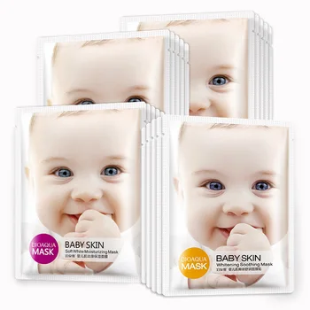 

Baby Skin Facial Mask Smooth Moisturizing Whitening Wrapped Mask for face Oil Control Mask Skin Care Cosmetics sheet mask