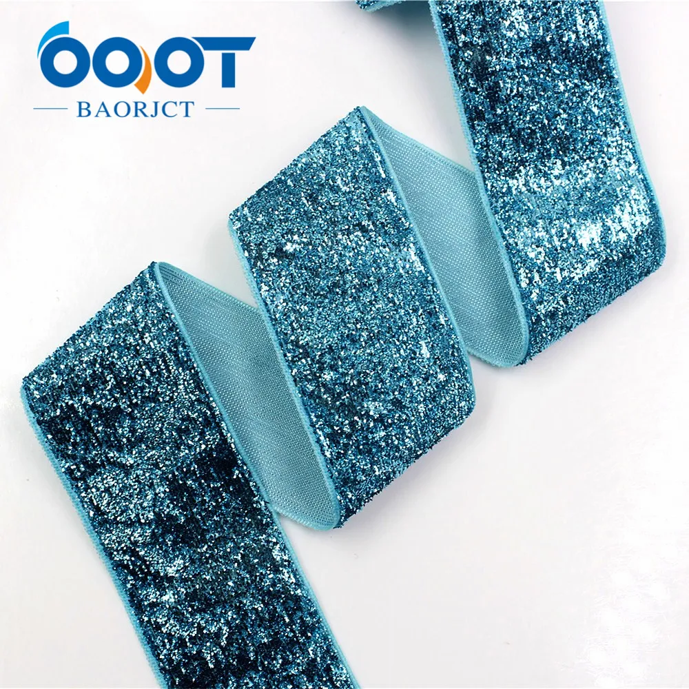 OOOT BAORJCT 1801054,38 mm 10 yards solid Green onions Ribbon,DIY handmade headdress accessories material,Hair decoration