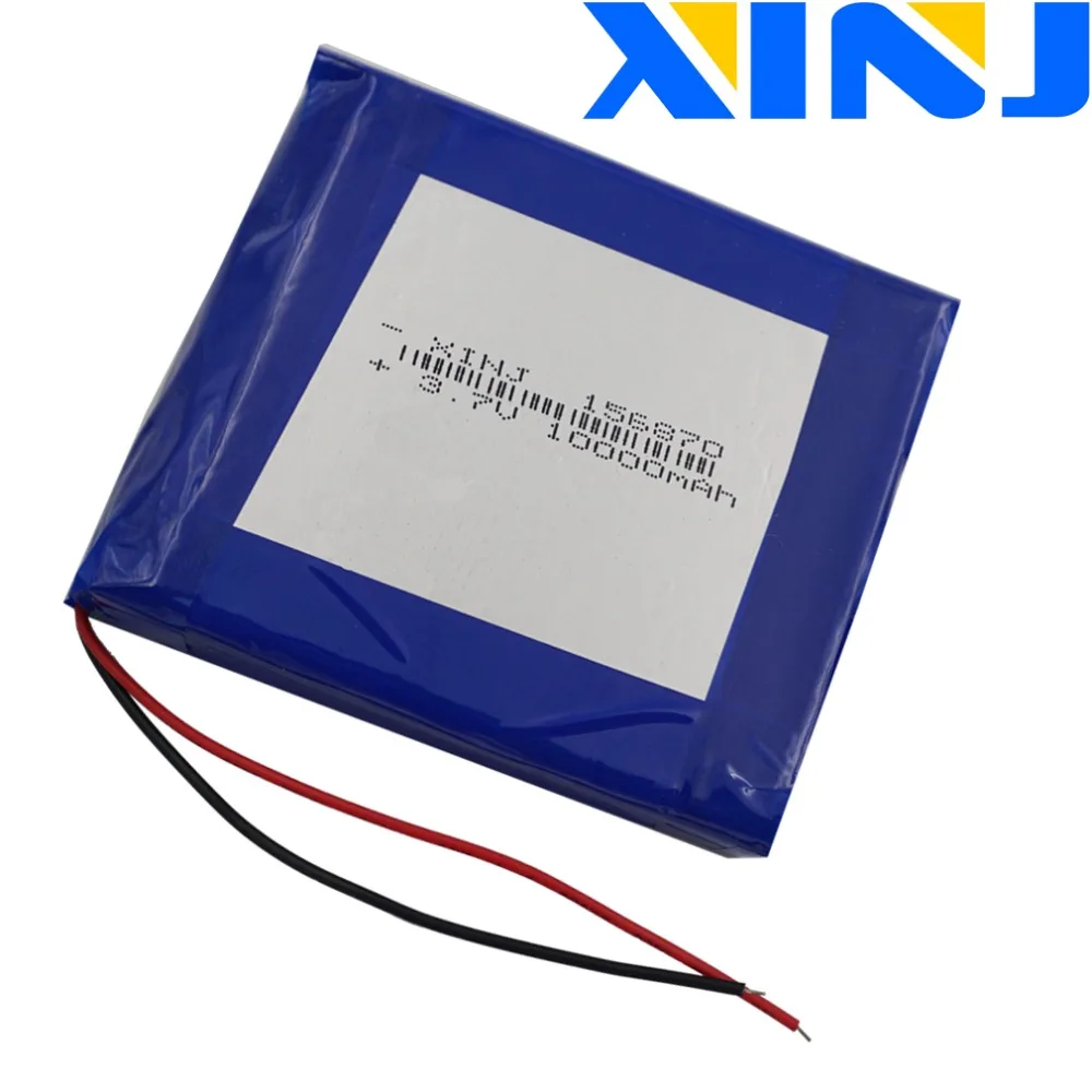

XINJ 3.7V 10000 mAh Polymer Rechargeable Li Po Battery cell 156870 For GPS Power bank Outdoor Solar Lamps Portable TV Tablet PC