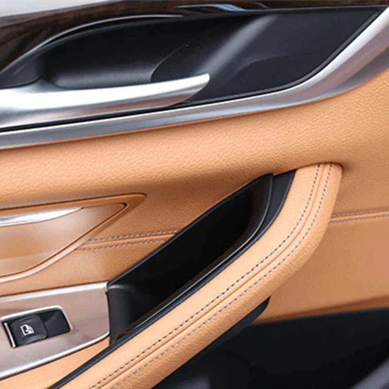 Черный Автомобильный подлокотник ящик для хранения украшение BMW 5 серии G30 G38 2018 ABS
