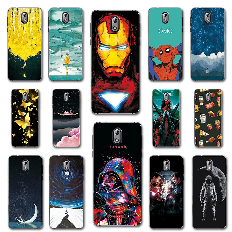 

Plane Art Cases Coque For Nokia 3 2018 Cool Soft TPU Novelty Phone Shell For Nokia 3 2018 5.2'' Capa Back Cover For Nokia 3.1
