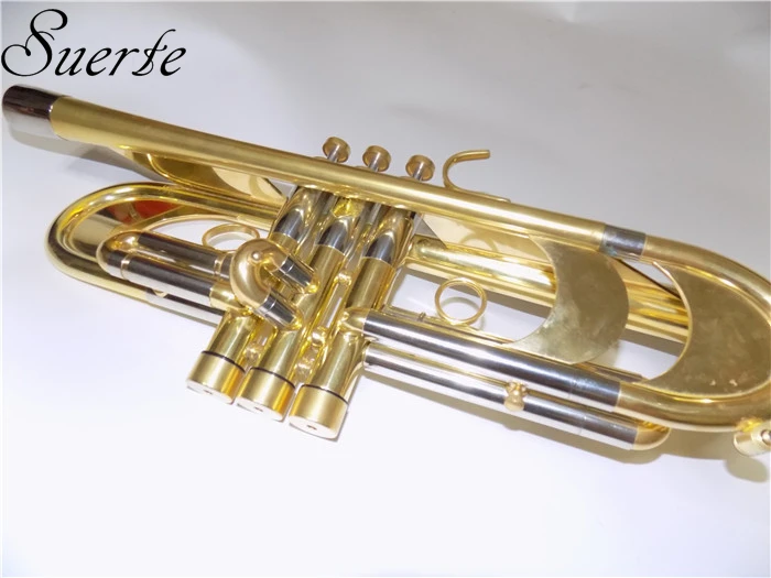 Профессиональная Тяжелая Bb труба B плоские Музыкальные инструменты пассивационная отделка латунный корпус с мундштуком и чехол для переноски