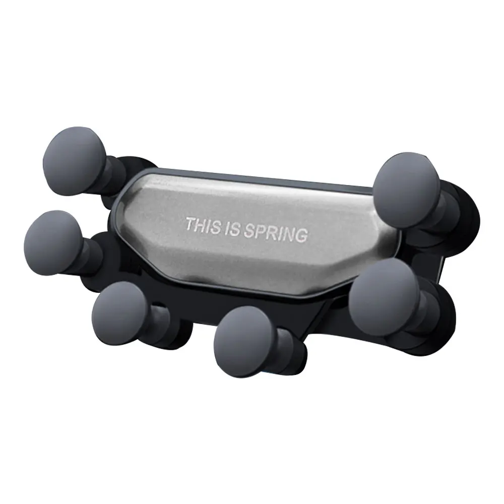 Moonlight Silver Vehemo семь точек поддержка нескользящий гравитационный Автомобильный держатель для телефона амортизатор полезная защита от царапин выход воздуха - Цвет: Moonlight Silver