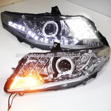 For HONDA for City LED Angel Eyes Head Lamp Chrome housing 2008 To 2012 year