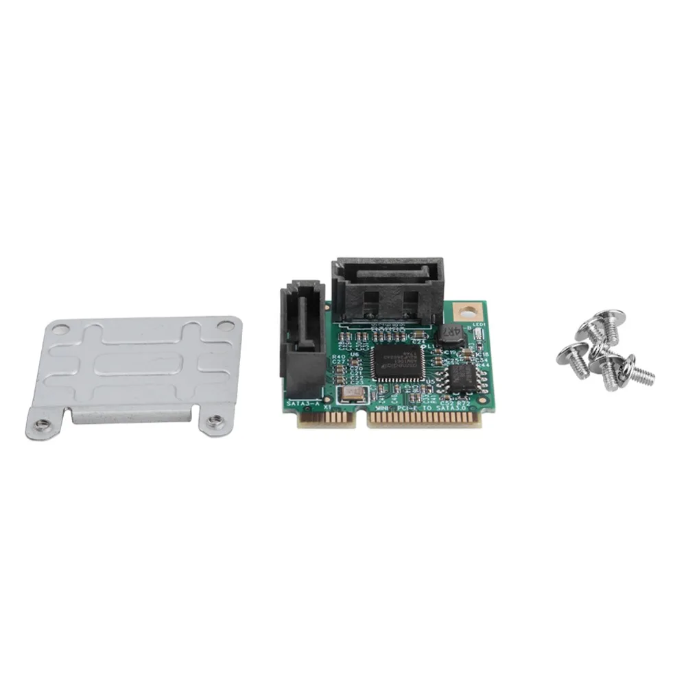 2 порта Mini PCI E для SATA 3 0 карта расширения высокоскоростной ПК жесткий диск