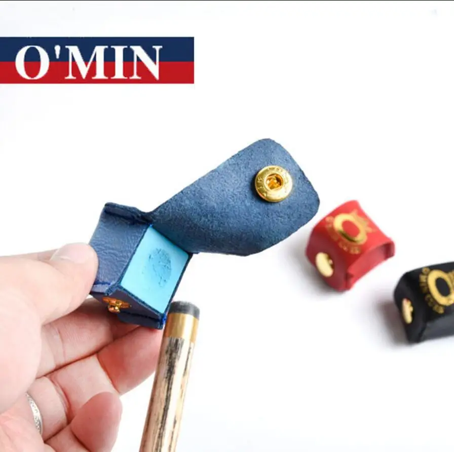 

O'min New Arrival 2 Pieces/lot Snooker Chalk Holder With Protective Cap Professional Durable Billiard Accessories 2019 China