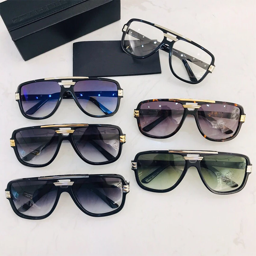 Новые модные брендовые дизайнерские солнцезащитные очки с большими рамами Мужские квадратные классические очки для женщин высококачественные ретро солнцезащитные очки винтажные