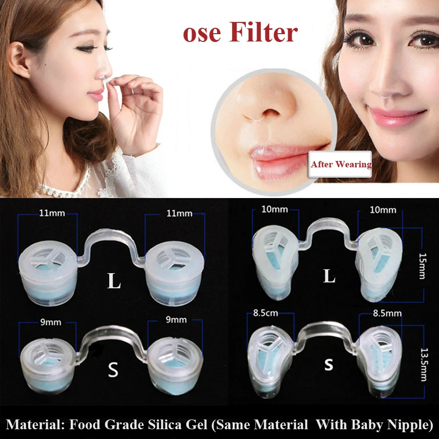

Invisible Mask Anti Allergy Nose Filter, Material Safe Food Grade Silica Gel Invisible Dust Mask Isolation Epacket Fast Shipping