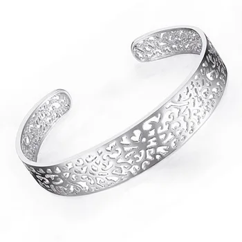 

New Fashion Totem 925 silver Bracelet Charm Bracelet Hollow-out Decorative Pattern Girl Heart Bracelets For Women Feminina Jewel