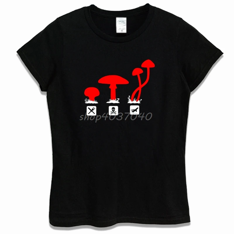

Mushrooms Psychedelic T-Shirt Funny Women Cotton Short Sleeves Shirt Fashion Girl Print T Shirt Hip Hop Tees Harajuku Streetwear
