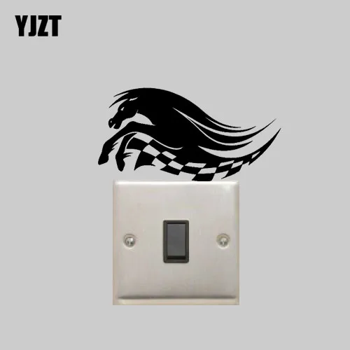 سباق الخيل مطبخ الفينيل صائق ديكور الكرتون حيوان لطيف الجدار التبديل ملصقا 8SS-0451