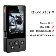 xDuoo X10T II Portable Hifi Mp3 Player DAC Bluetooth Player Mp3 Hi-res Lossless Music Flac Player Support USB Optical Coaxial цена xDuoo X10T II Portable Hifi Mp3 Player DAC Bluetooth Player Mp3 Hi-res Lossless Music Flac Player Support USB Optical Coaxial цены онлайн