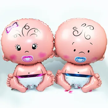 

Wholesale 50pcs /lot Baby Boy Girl Foil Balloons Baby Shower Decoration Helium Balloons Birthday Party Decorations Supplies Ball