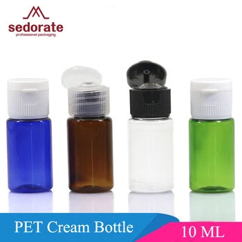 

Sedorate 20 pcs/Lot 10ML PET Bottle For Cosmetic Flip Open Cover Perfume Refillable Bottle Lotion Containers JX017