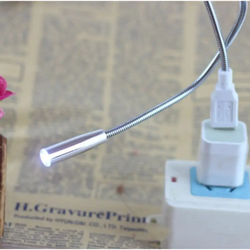 USB s-образный LED-светильник Светодиодная настольная лампа ноутбука Подсветка клавиатуры Свет гнущийся мини USB ночник лампа для чтения с компьютерной периферией
