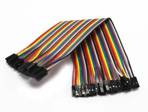 

400pcs/lot 10x40pcs in Row Dupont Cable 30cm 2.54mm 1pin 1p-1p Female to Female Male to Male jumper wire wolesale