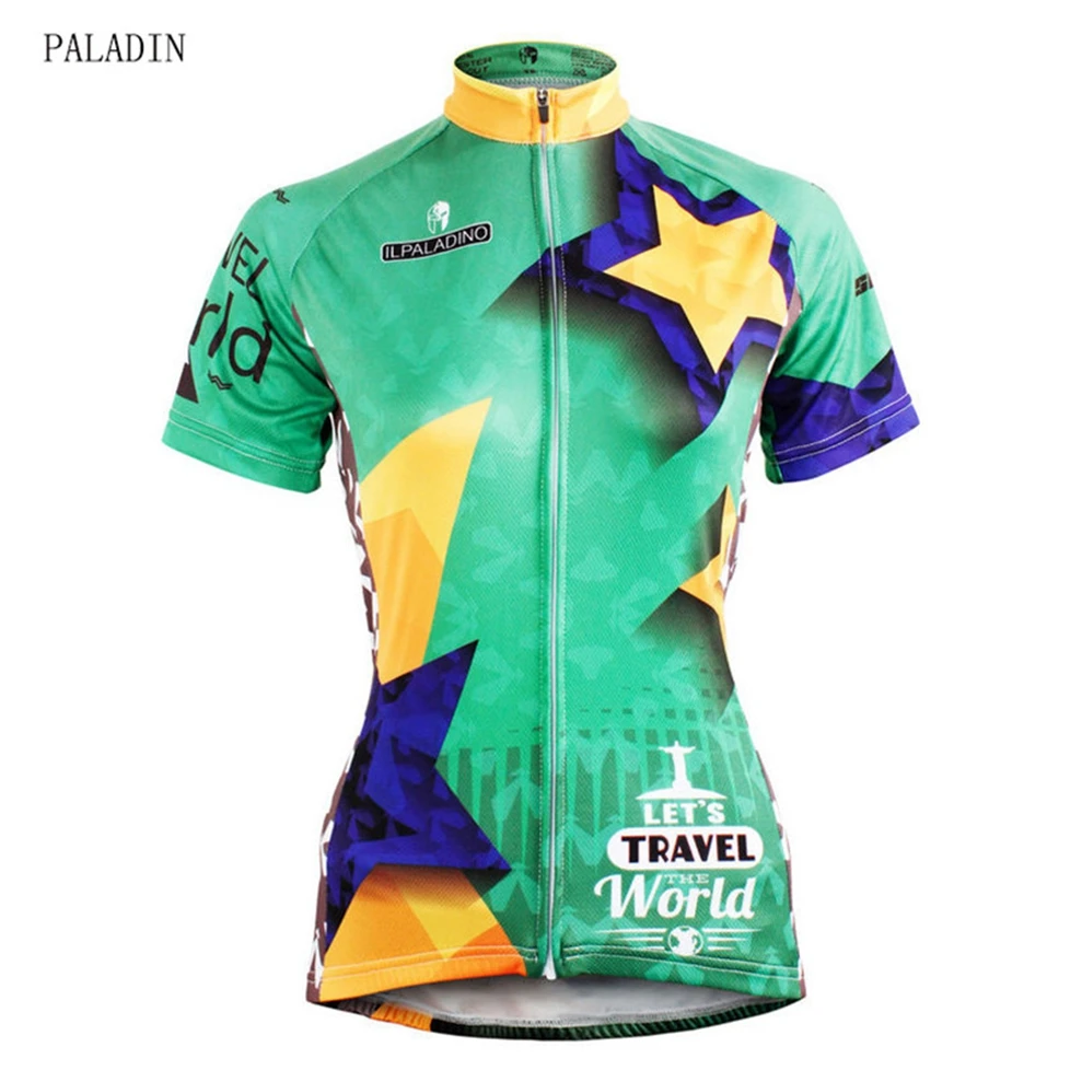 

PALADIN 2016 Summer Cycling Jersey Riding Bike Clothing Tops Short Sleeve MTB Bike Bicycle Sportswear Ciclismo Womens Bike Shirt