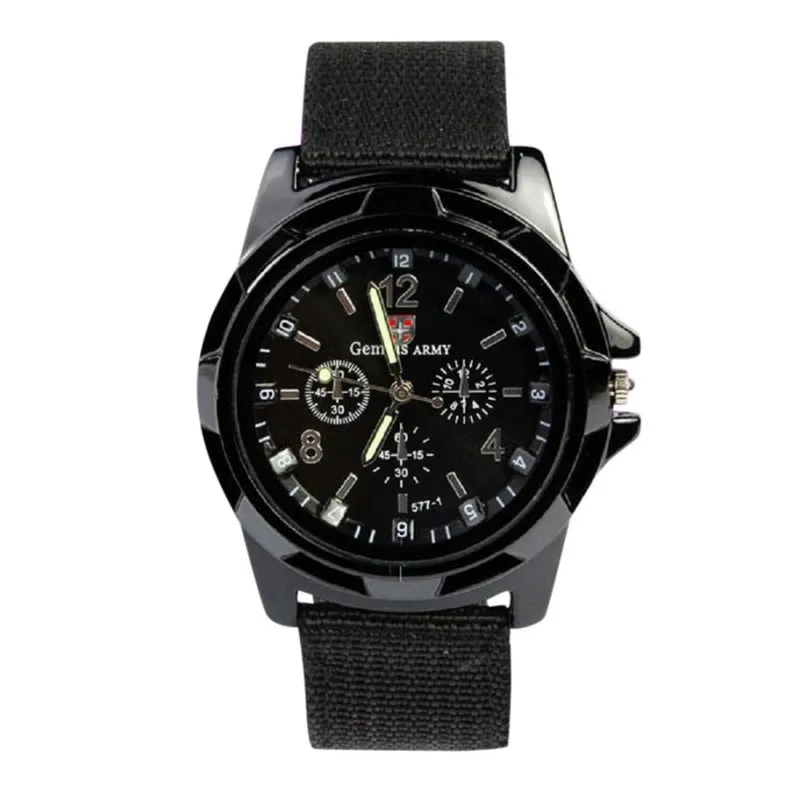 

Military Sport Mens Watches Men Fabric Band Watch Black Quartz Sport Watch Chronograph Men's Wrist Watches Clock Men #D