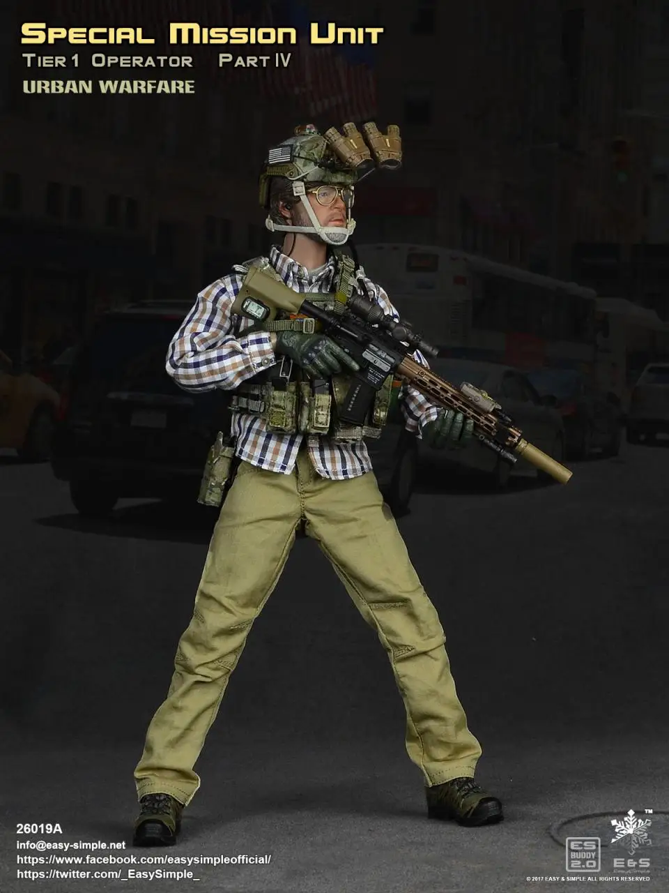 Easy/&Simple ES 26019C 1//6 Scale SMU T1 SEALs Solider Figure Model Toy