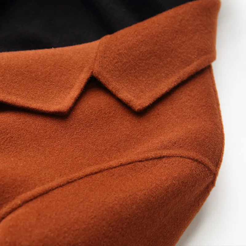 AYUNSUE 2018 Winter Coat Women 80% Wool Coat Female Autumn Double Woolen Jackets Long Jacket Outwear manteau femme hiver WYQ1130