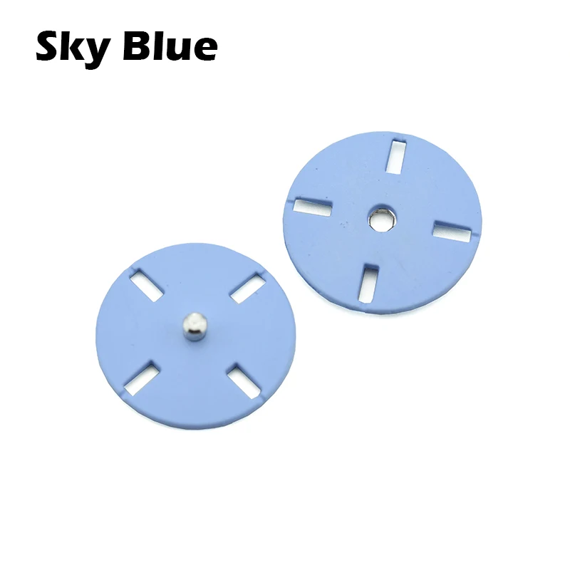 5Pcs 10-25mm Black Color Metal Snap Button for Clothing DIY Coat Buttons for Clothes Sewing Applications Accessories - Цвет: Sky Blue