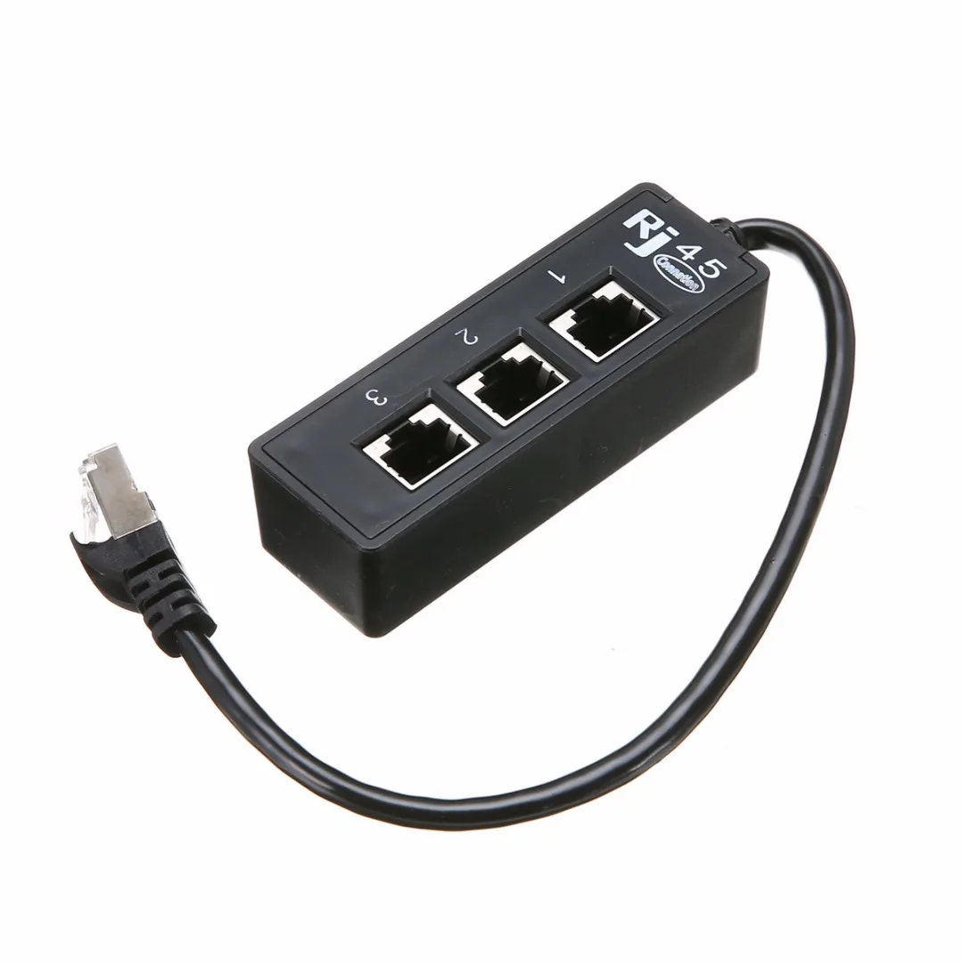 Разветвитель для разъема майitr 1 шт. 3 Ethernet сетевой LAN RJ45 высокое качество адаптер