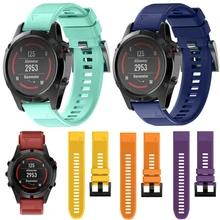 22 мм Замена из силикагеля, мягкий ремешок для часов Garmin Fenix 5 gps часы Futural Digital JUN20