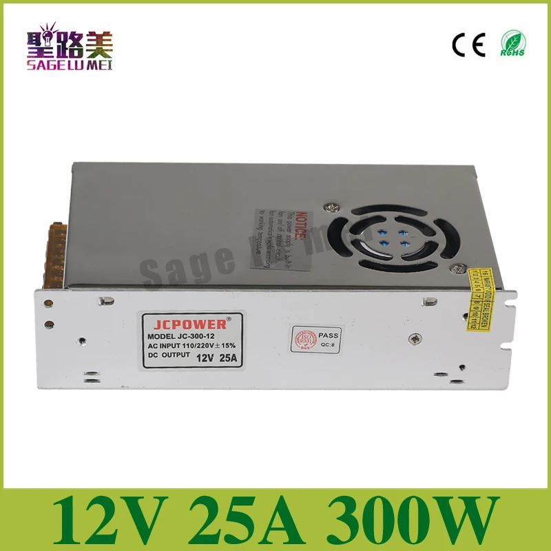 DC12V 1A/2A/3A/5A/6.5A/8.5A/10A/12.5A/16.5A/20A/25A/30A, переключатель светодиодный источник питания для WS2811 5050 3528 3014 Светодиодная лента