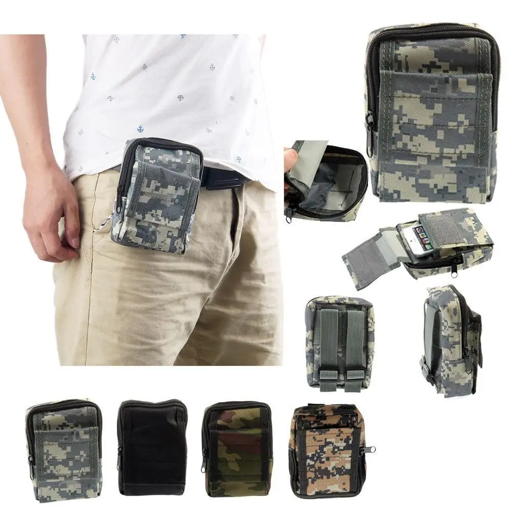 Новый военный Молл камуфляж поясная сумка водостойкий Чехол для телефона карман