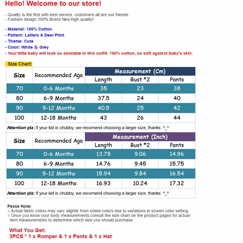 Новорожденных Для маленьких мальчиков комплект одежды для новорожденных комбинезон с оленем Топы корректирующие длинные Брюки для девочек шляпа 3 шт. Комплект Одежда для маленьких мальчиков