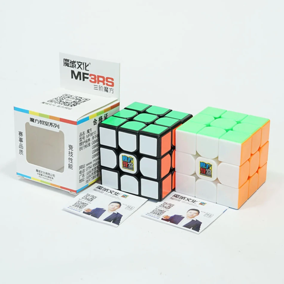 MoYu MoFangJiaoShi MF3rs MF3rs2 магический куб 3x3 скоростной куб 56 мм головоломка Magico Cubo черный без наклеек Обучающие Детские игрушки MF3RS v2