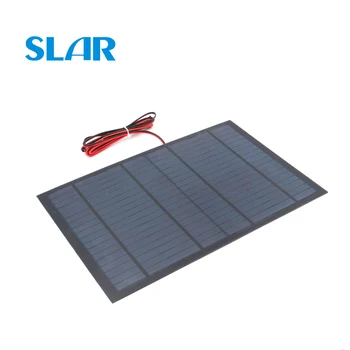 

18V 10Watt with 200cm extend cable Solar Panel Polycrystalline Silicon 12V DIY Battery Charger Module Mini Solar Cell wire toy