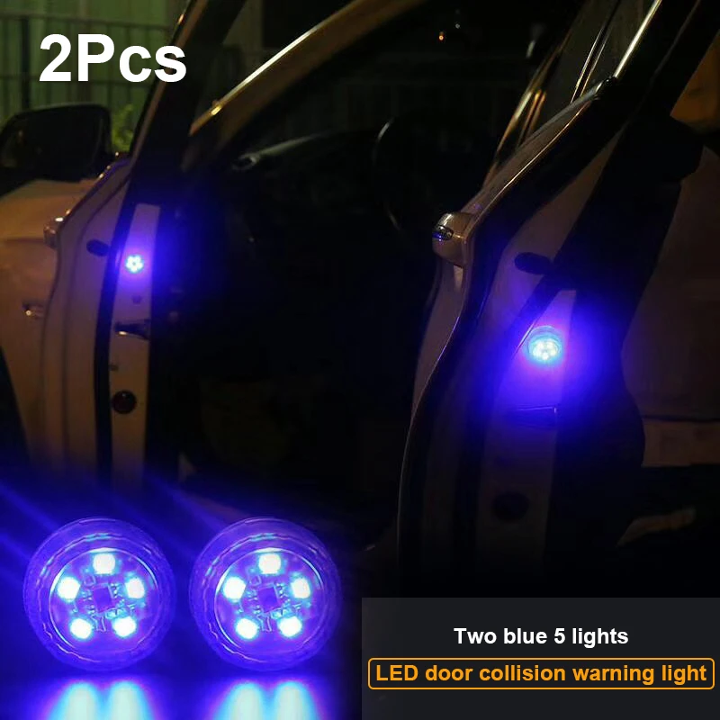 

2Pcs LED Car Door Warning Light Strobe Light Safety Anti-Collision Signal Light for Audi S line A6 C6 A3 A4 A1 A8 A5 A7 Q5 Q7 TT