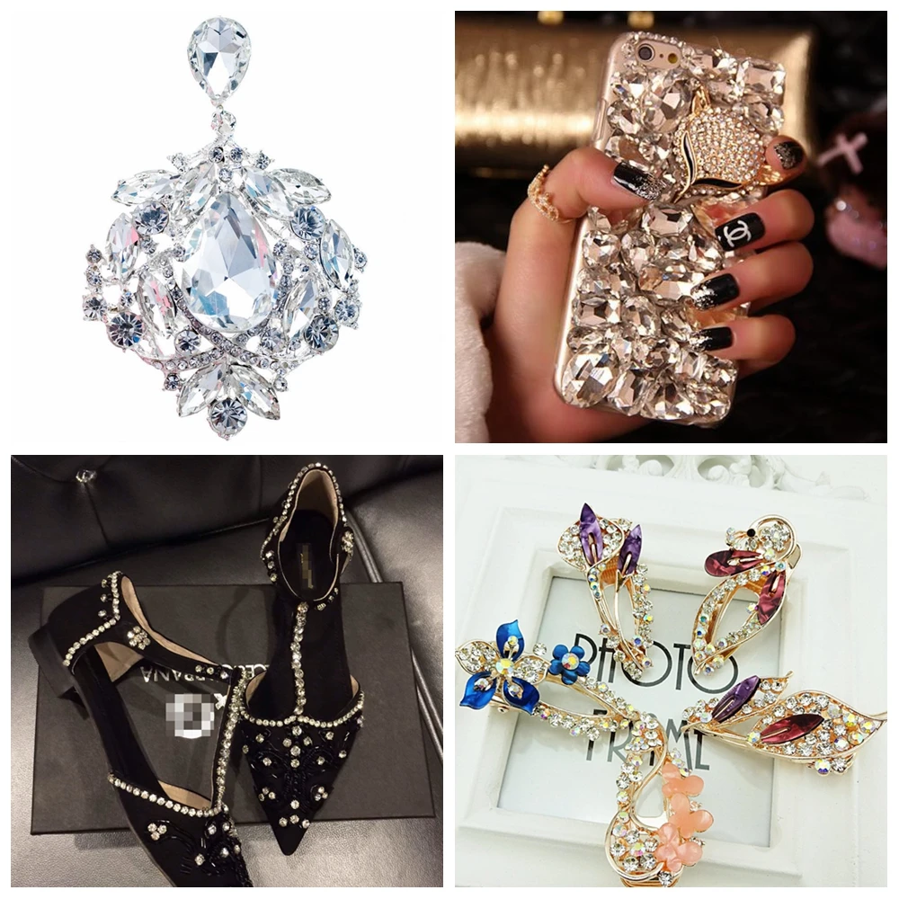 Normal Colors Mixed Colors Various Sizes Acrylic Rhinestones Shoes Clothing Decorations Fashion Nail Art Decorations
