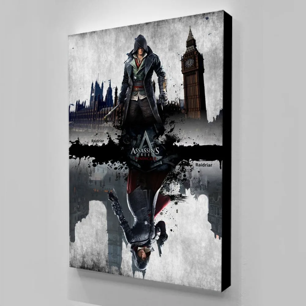

Drop Shipping Game Poster Art Print Assassins Creed Canvas Painting Wall Art Black Pictures For Living Room Poster Nordic