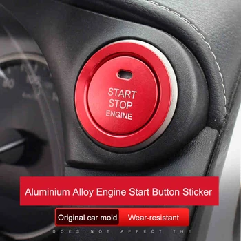 

QHCP Car Engine Start Stop Button Ring Sticker Aluminium Alloy Ignition Device Switch Frame Cover For Lexus NX200 300 200T 300H
