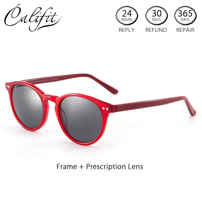CALIFIT винтажные оптические очки для женщин поляризационные линзы прогрессивные