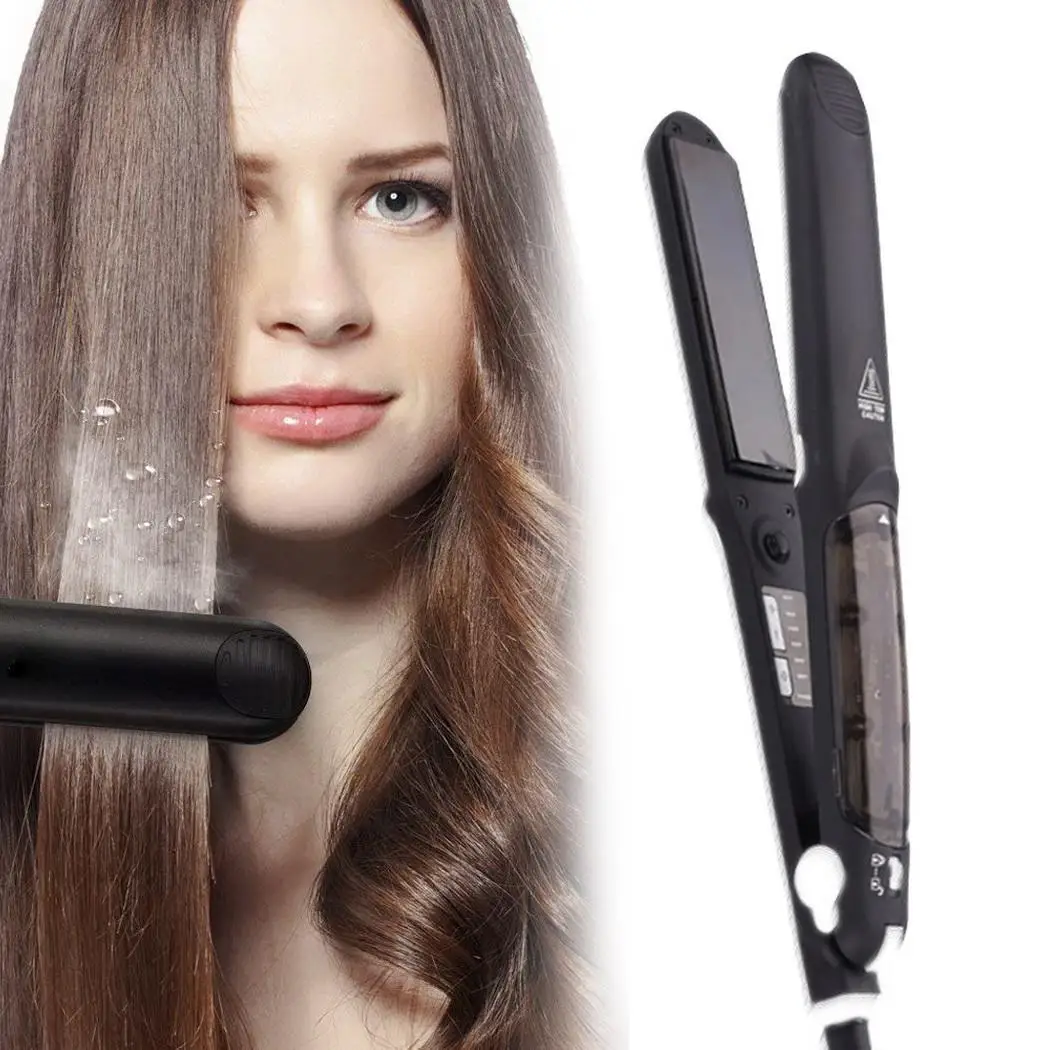 

Steam Hair Straightener, Salon Grade Ceramic Flat Iron with Anti-Static Technology and Digital Controls Suitable New