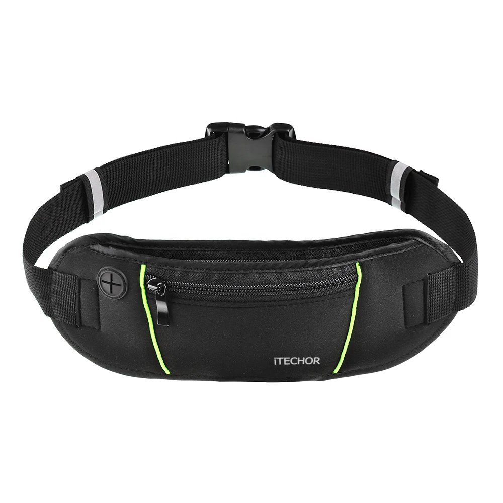 iTECHOR Unisex Outdoor Men Women Waist Packs Bags Fanny Pack Sport Running Waistband for accessory men Small Travel Belt Bag
