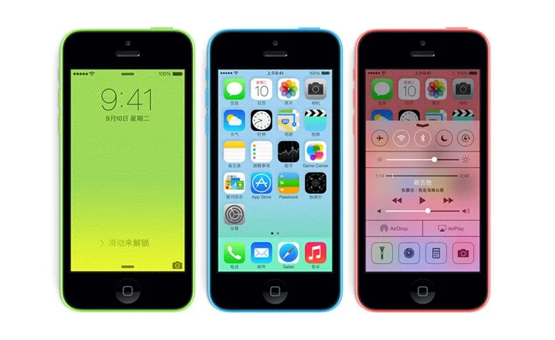 Used Original Apple iPhone 5C Unlocked Dual Core Cell Phone 8GB/16GB/32GB ROM WCDMA 3G Used Phone cheap apple cell phones