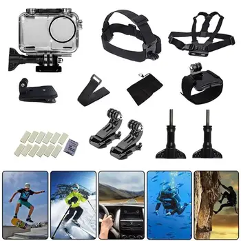 

ALLOYSEED Waterproof Housing Case Headband Chest Strap Kit for DJI OSMO Action Camera