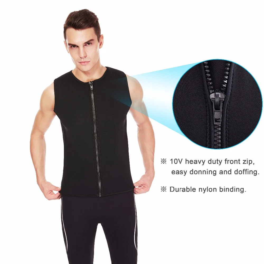 الرجال بذلة سترة/السراويل 2 مللي متر النيوبرين أكمام أعلى سترة وطويلة طول لتصفح السباحة التجديف الغوص بدلة غطس