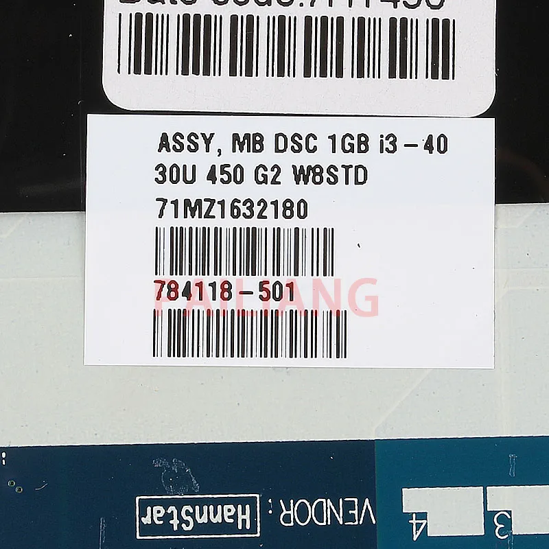 Материнская плата PAILIANG для ноутбука HP Probook 440 450 470 G2 I5 PC системная 784118 501 ZPL40/ZPL50/ZPL70 LA