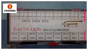 

Free Shipping 260pcs 0.8mm Stainless Steel Split Pins Bars Watch Straps Bracelets Links Strap Change Repairs Part Pin
