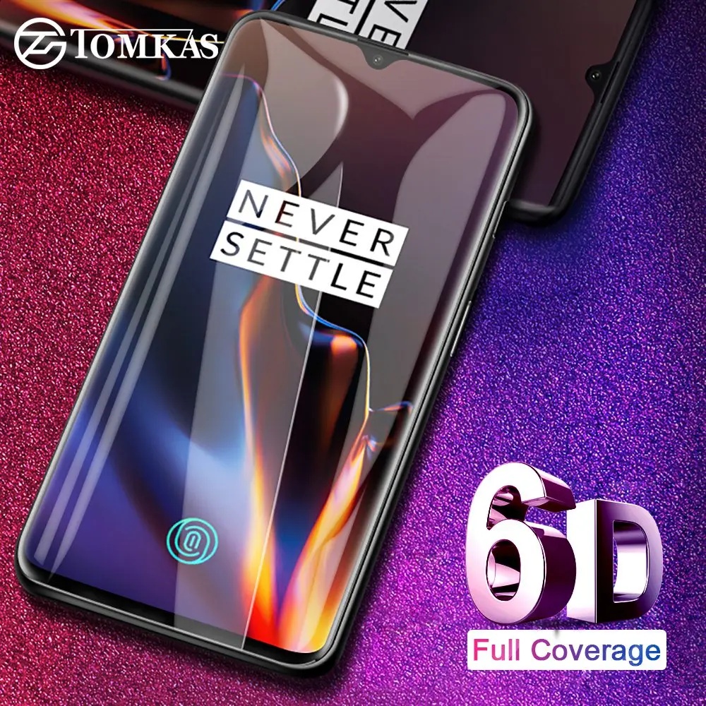 TOMKAS 6D/5D Protective Glass For Oneplus 7T Tempered Glass Screen Protector Film For Oneplus 7 6 5 5T Protective Glass One Plus afbeelding
