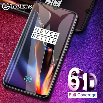 Перейти на Алиэкспресс и купить Защитное стекло TOMKAS 6D/5D для Oneplus 7T, закаленное стекло, Защитная пленка для Oneplus 7 6 5 5T, защитное стекло One Plus