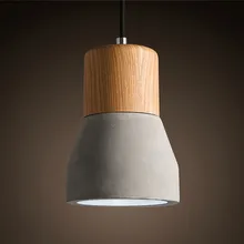 LEDream Loft American retro industrial chandeliers light bar individuality creative restaurant cafe solid wood cement droplight